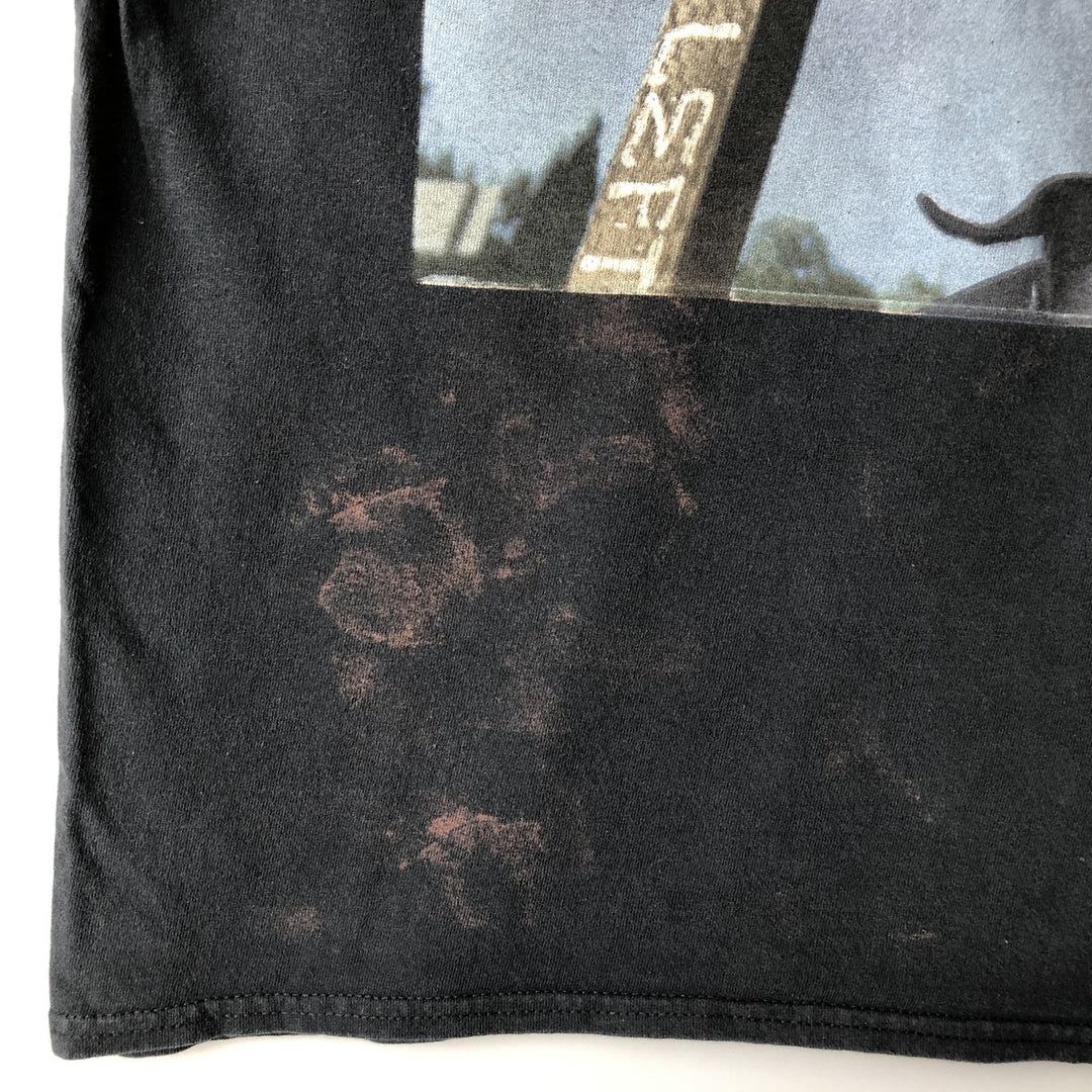 SNOOP DOGG Snoop Dogg Rap T-shirt Rap T Men's L size cotton black type Vintage Second Hand