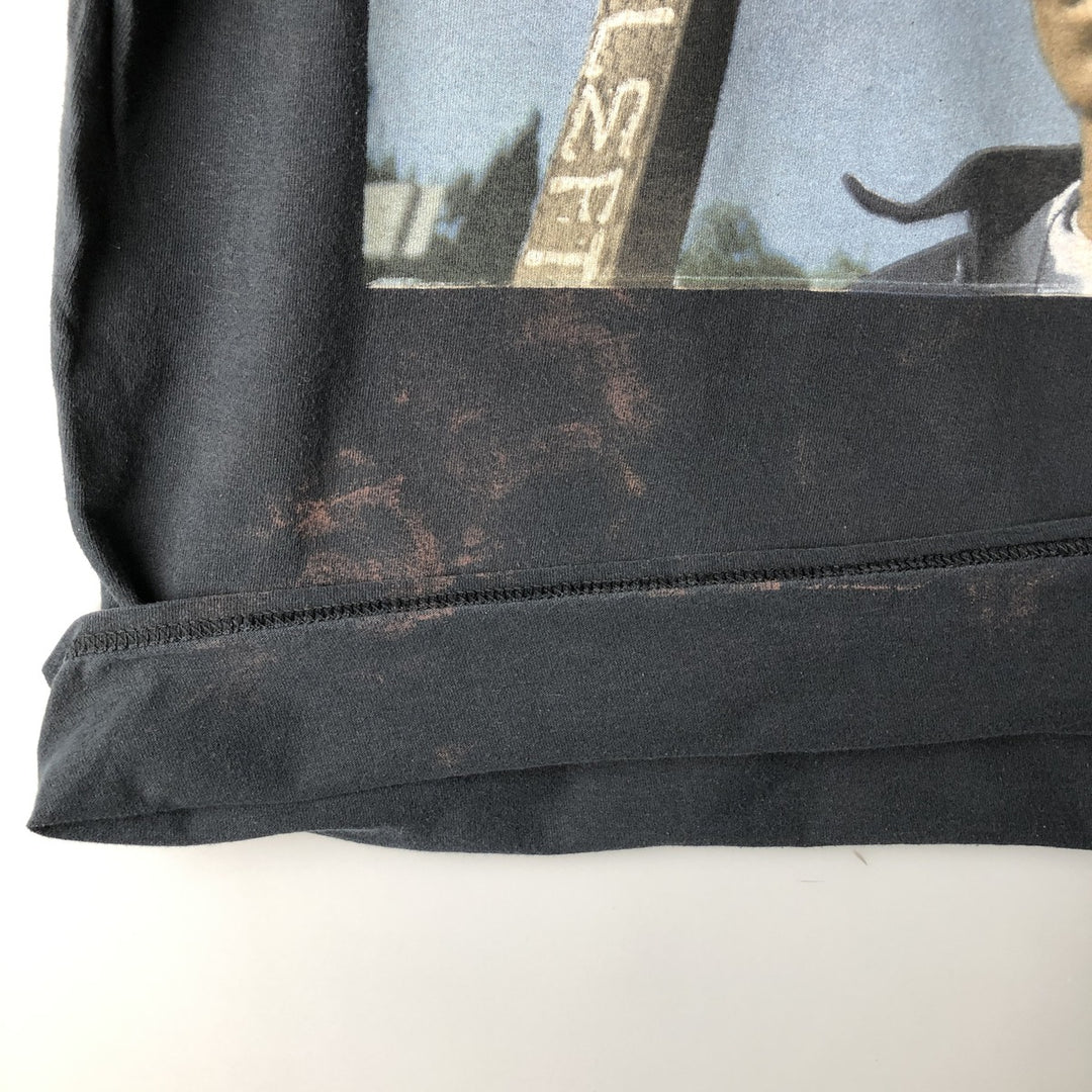 SNOOP DOGG Snoop Dogg Rap T-shirt Rap T Men's L size cotton black type Vintage Second Hand