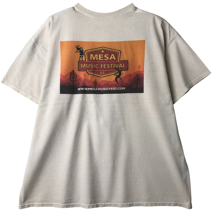 Mesa Music Festival Band T-Shirt, Men's XL unclear Beige type Vintage Second Hand
