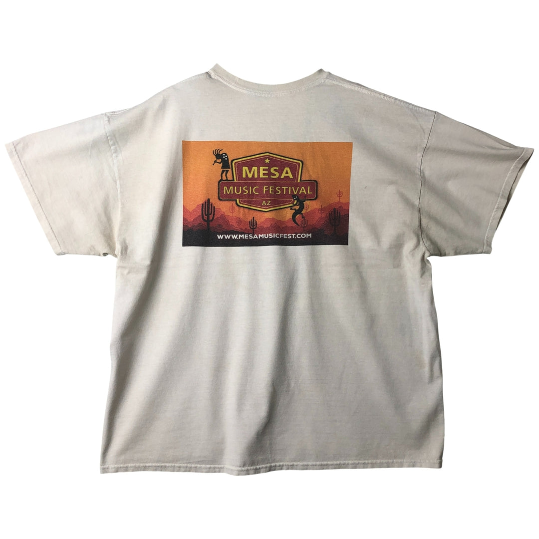 Mesa Music Festival Band T-Shirt, Men's XL unclear Beige type Vintage Second Hand