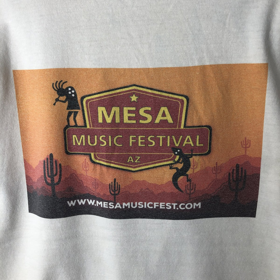 Mesa Music Festival Band T-Shirt, Men's XL unclear Beige type Vintage Second Hand