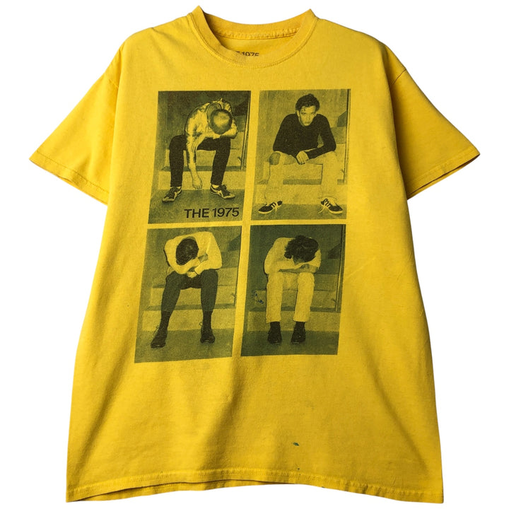 THE1975 The Nineteen Seventy-Five Band T-Shirt, Men's Size Medium unclear lemon yellow Vintage Second Hand