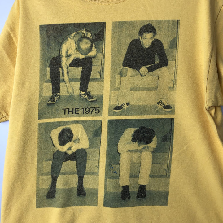 THE1975 The Nineteen Seventy-Five Band T-Shirt, Men's Size Medium unclear lemon yellow Vintage Second Hand