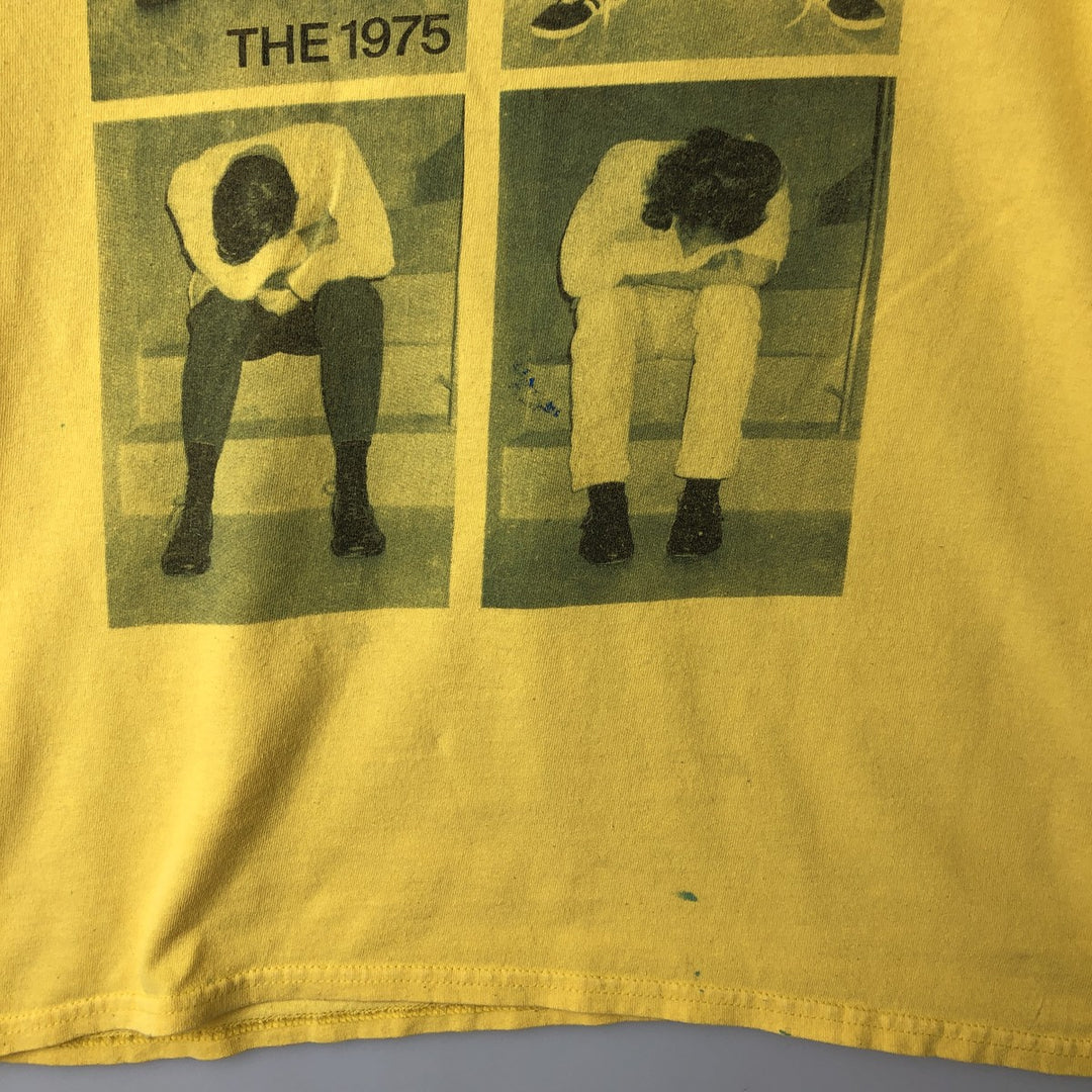THE1975 The Nineteen Seventy-Five Band T-Shirt, Men's Size Medium unclear lemon yellow Vintage Second Hand