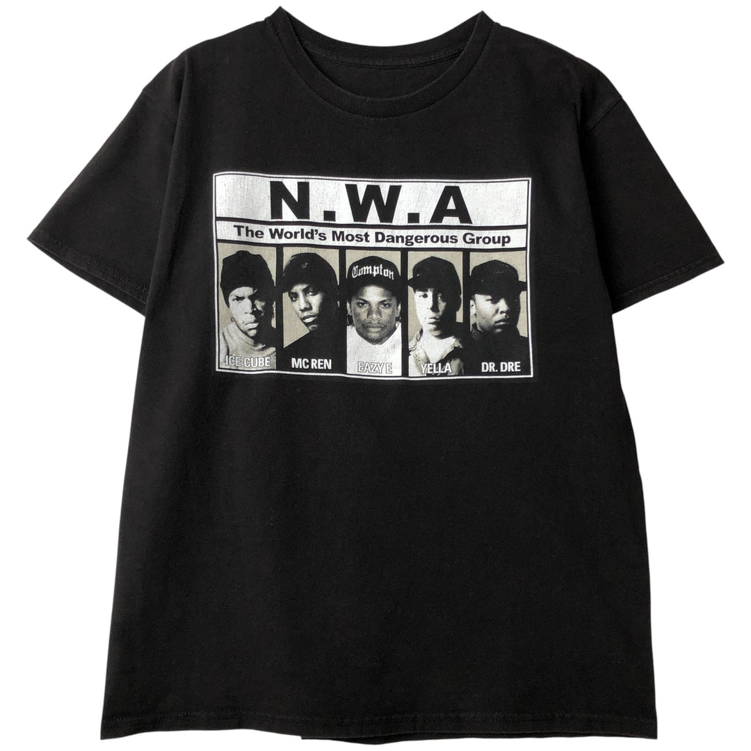 NWA Band T-Shirt, Men's Size M unclear black type Vintage Second Hand