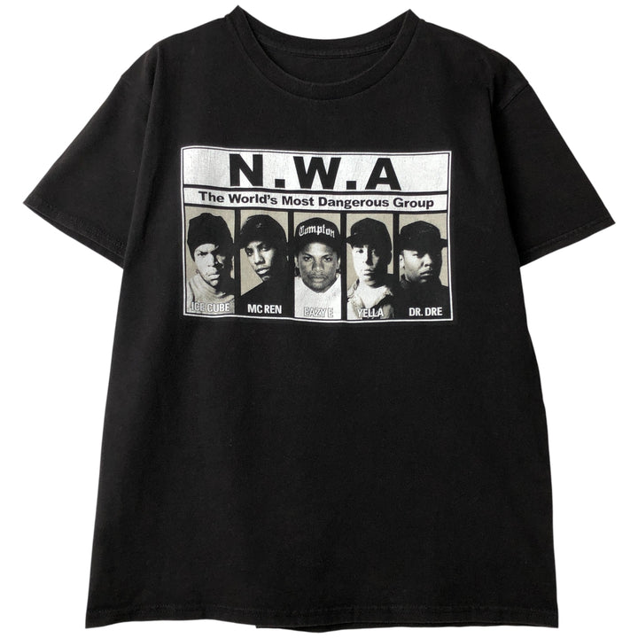 NWA Band T-Shirt, Men's Size M unclear black type Vintage Second Hand