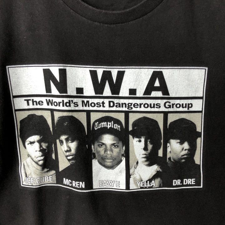 NWA Band T-Shirt, Men's Size M unclear black type Vintage Second Hand