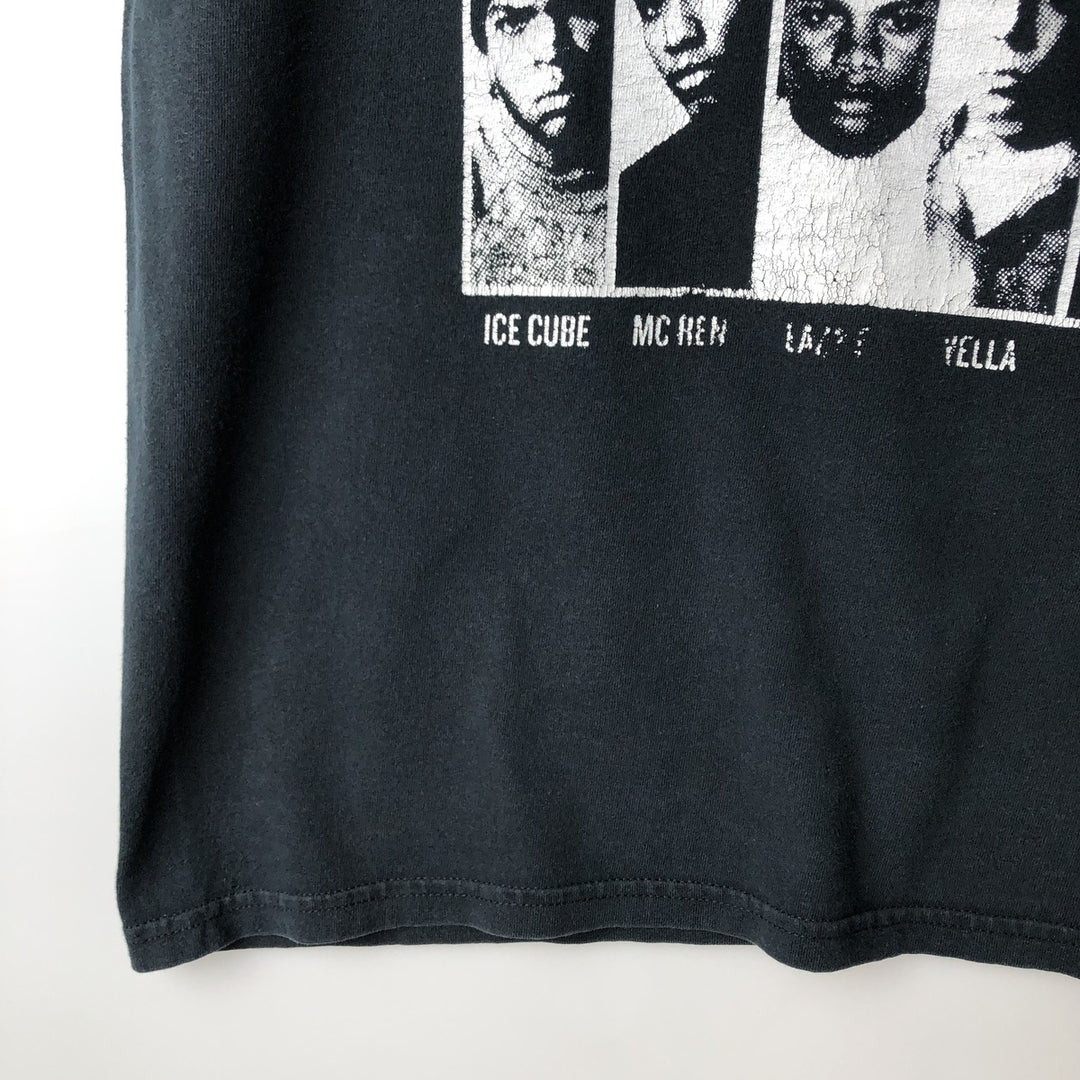 Gildan NWA Band T-Shirt, Men's Size L cotton black type Vintage Second Hand