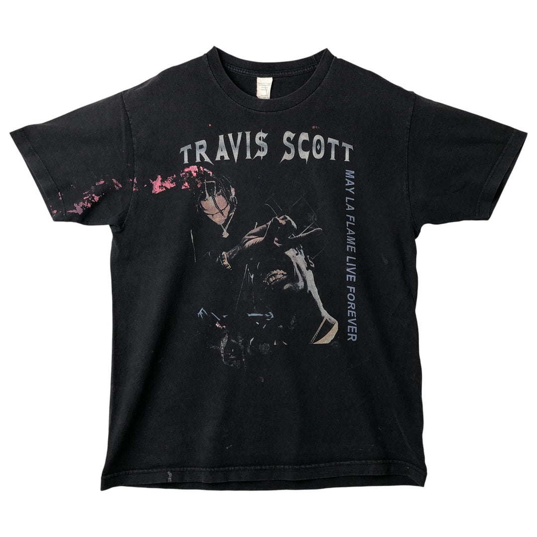 TRAVIS SCOTT Travis Scott Rap T-shirt, Men's Size L cotton black type Vintage Second Hand