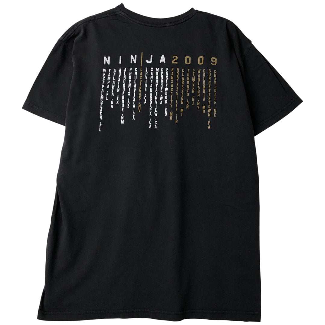 NEXT LEVEL Jane's Addiction Nine Inch Nails Band T-Shirt, Men's XL cotton black type Vintage Second Hand