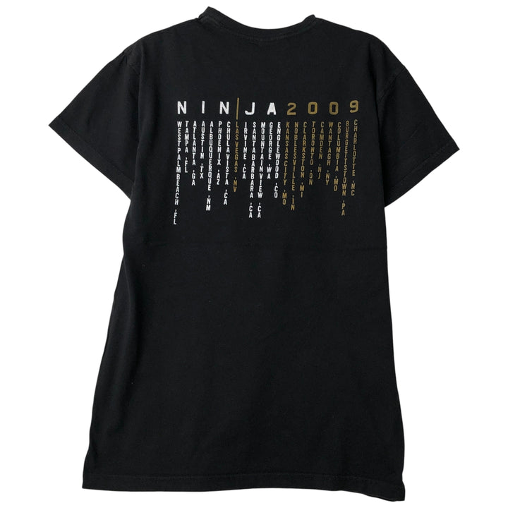 NEXT LEVEL Jane's Addiction Nine Inch Nails Band T-Shirt, Men's Size Medium cotton black type Vintage Second Hand