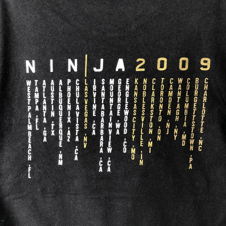 NEXT LEVEL Jane's Addiction Nine Inch Nails Band T-Shirt, Men's Size Medium cotton black type Vintage Second Hand