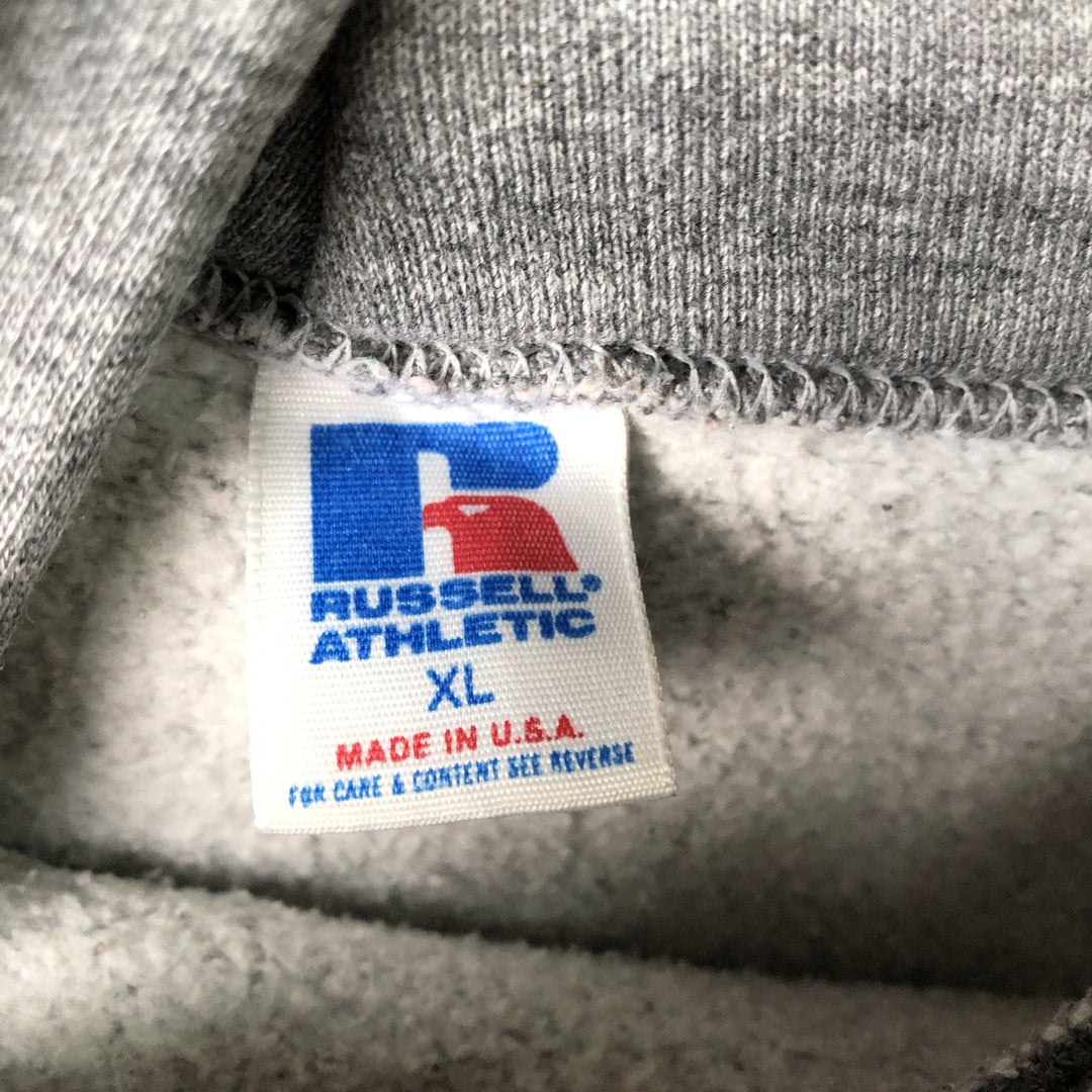 Vintage 90'S Russell ATHLETIC College Pullover Hoodie, Made in USA, Men's XL cotton gray type Vintage Second Hand