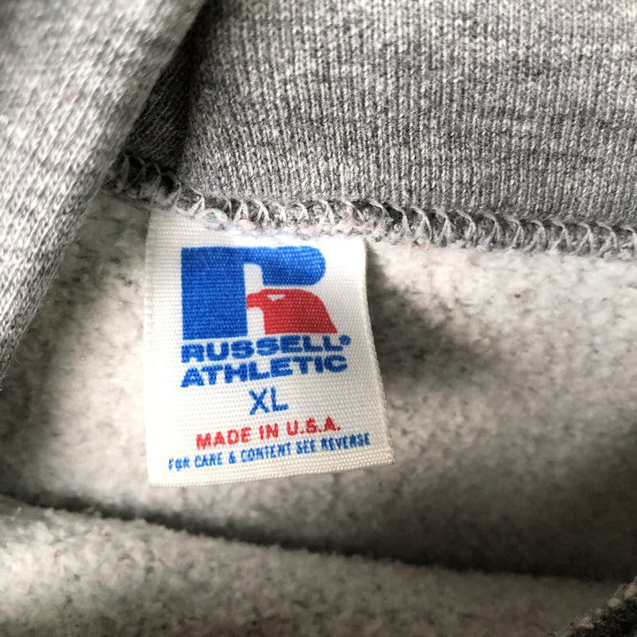 Vintage 90'S Russell ATHLETIC College Pullover Hoodie, Made in USA, Men's XL cotton gray type Vintage Second Hand
