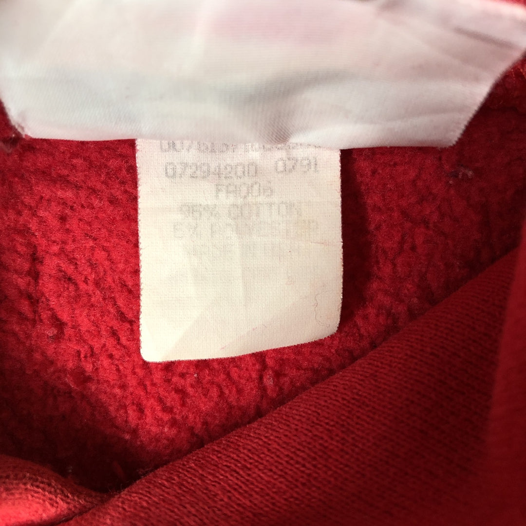 Vintage 90'S Lee Superweight Cotton College Pullover Hoodie, Made in USA, Men's XL cotton red type Vintage Second Hand