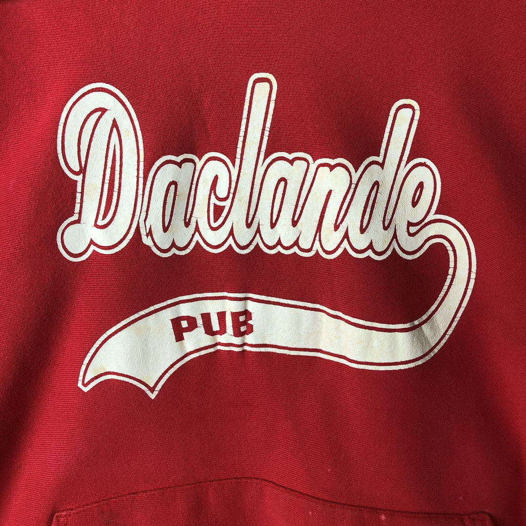 Vintage 90'S Lee Superweight Cotton College Pullover Hoodie, Made in USA, Men's XL cotton red type Vintage Second Hand