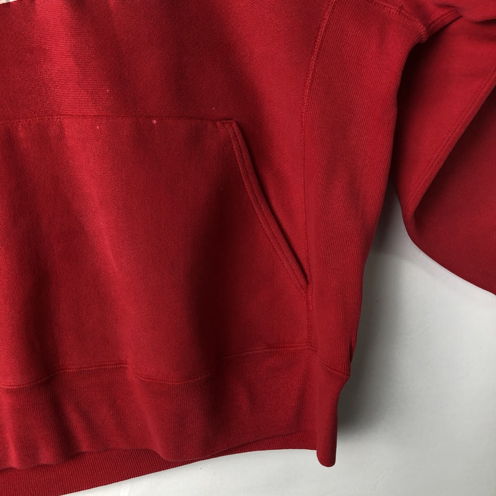 Vintage 90'S Lee Superweight Cotton College Pullover Hoodie, Made in USA, Men's XL cotton red type Vintage Second Hand