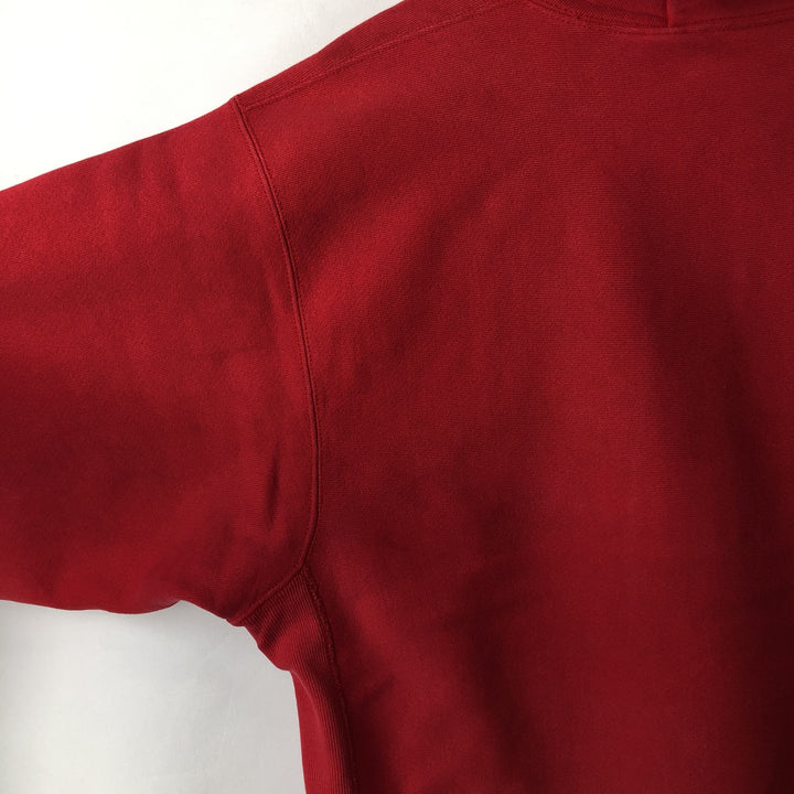 Vintage 90'S Lee Superweight Cotton College Pullover Hoodie, Made in USA, Men's XL cotton red type Vintage Second Hand