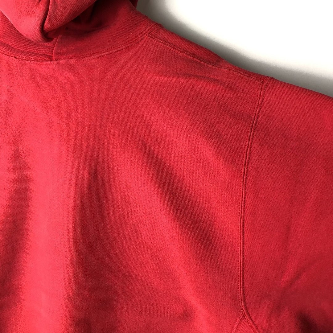 Vintage 90'S Lee Superweight Cotton College Pullover Hoodie, Made in USA, Men's XL cotton red type Vintage Second Hand