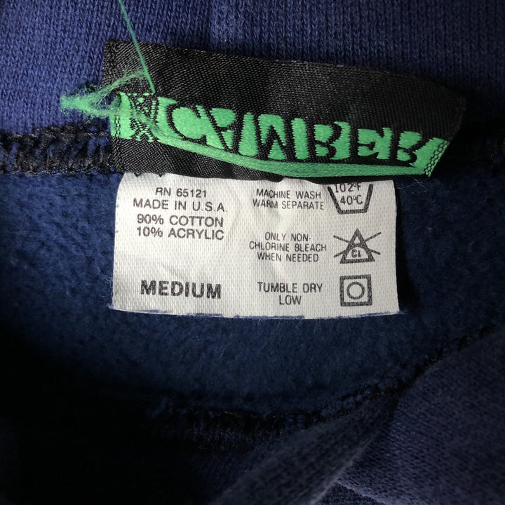 Vintage 90'S CAMBER College Pullover Hoodie, Made in USA, Size M, Men's cotton navy blue type Vintage Second Hand