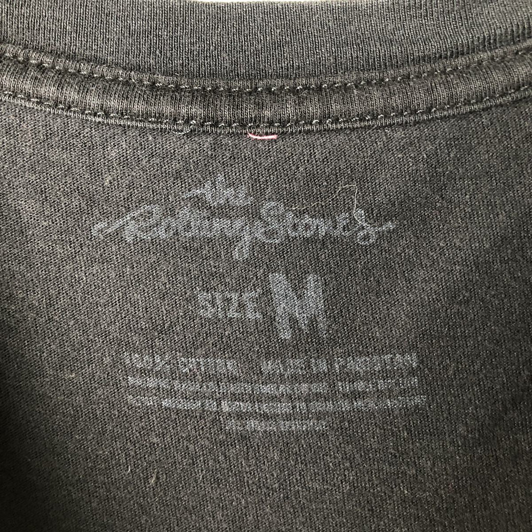 The Rolling Stones Band T-shirt, Men's M size cotton black type Vintage Second Hand