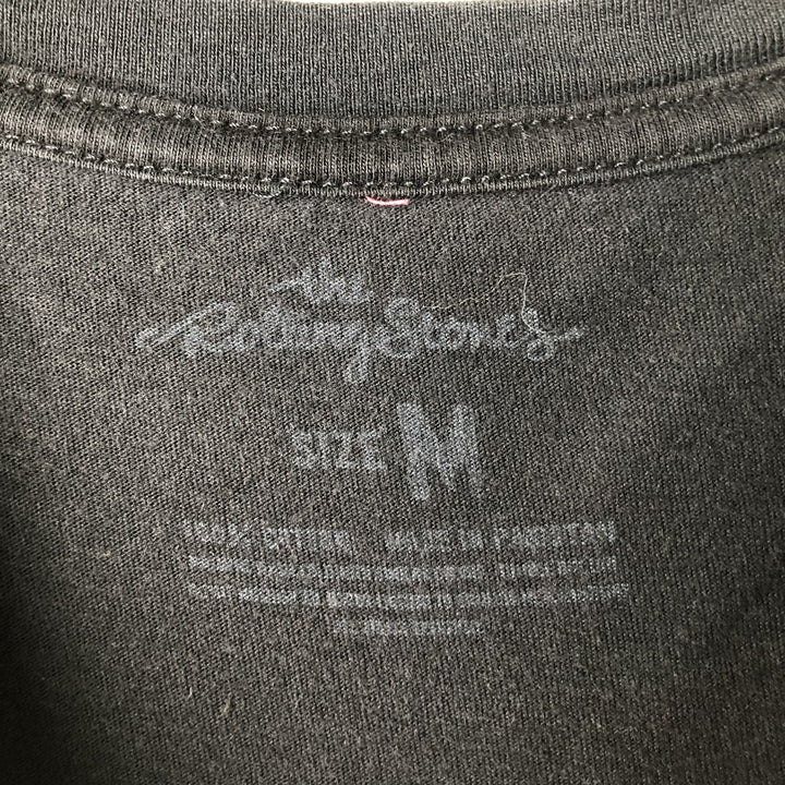 The Rolling Stones Band T-shirt, Men's M size cotton black type Vintage Second Hand