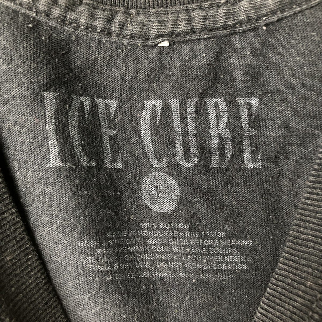 ICE CUBE Rap T-shirt, Men's L size cotton black type Vintage Second Hand