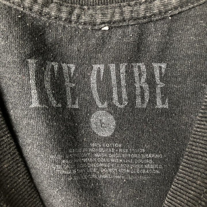 ICE CUBE Rap T-shirt, Men's L size cotton black type Vintage Second Hand