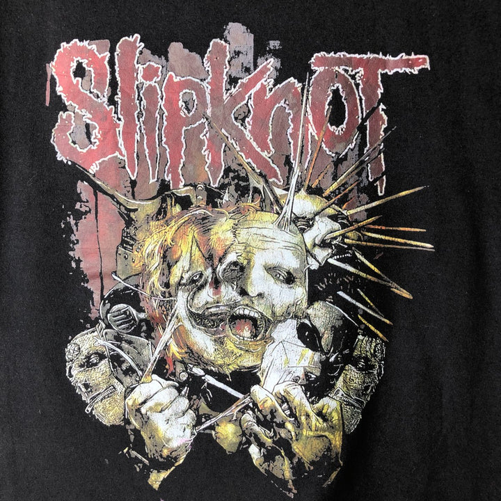 SLIPKNOT Slipknot Band T-shirt, Band T, Men's M size unclear black type Vintage Second Hand