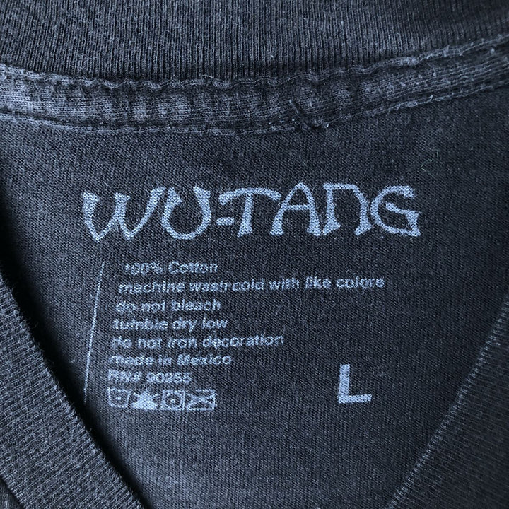 WU-TANG CLAN Rap T-shirt, Men's L size cotton black type Vintage Second Hand