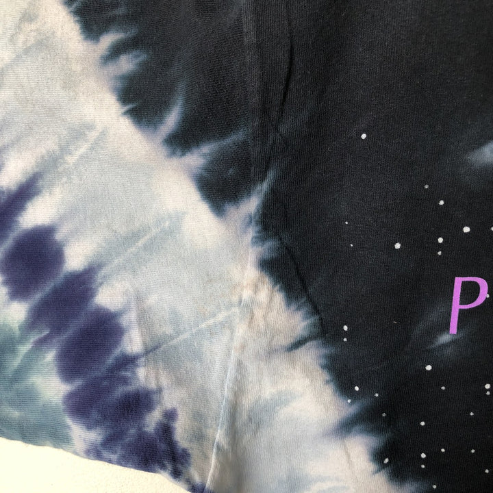 LIQID BLUE PINK FLOYD Pink Floyd Tie-Dye Pattern Band T-Shirt, Men's Size L cotton black type Vintage Second Hand