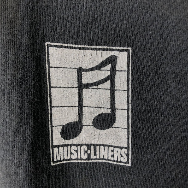 Band T-shirt, Made in USA, Men's Size L cotton black type Vintage Second Hand