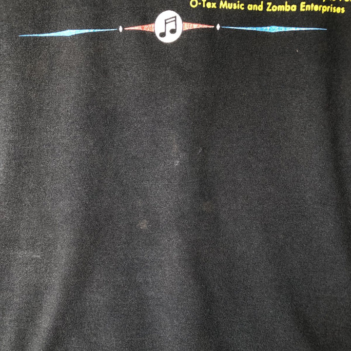 Band T-shirt, Made in USA, Men's Size L cotton black type Vintage Second Hand