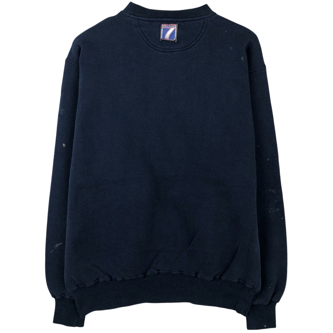 Vintage '90'S Logo Seven NFL Dallas Cowboys Print Sweatshirt, Men's Size Large cotton navy blue type Vintage Second Hand