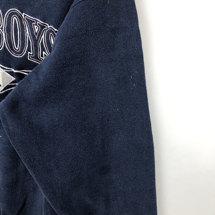 Vintage '90'S Logo Seven NFL Dallas Cowboys Print Sweatshirt, Men's Size Large cotton navy blue type Vintage Second Hand