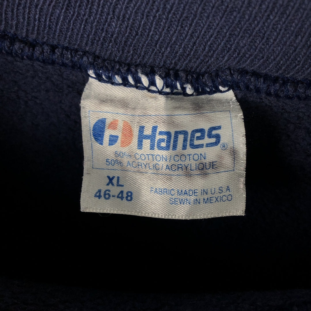 Vintage 90'S Hanes NFL Chicago Bears print sweatshirt, size XL, men's cotton navy blue type Vintage Second Hand