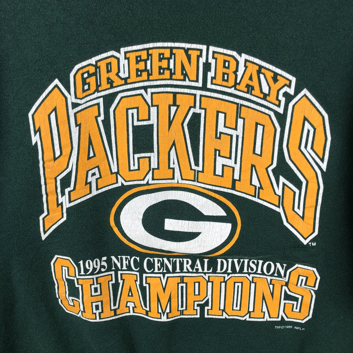 Vintage Delta Green Bay Packers logo sweatshirt, Made in USA, Men's XL polyester Green type dark green Vintage Second Hand