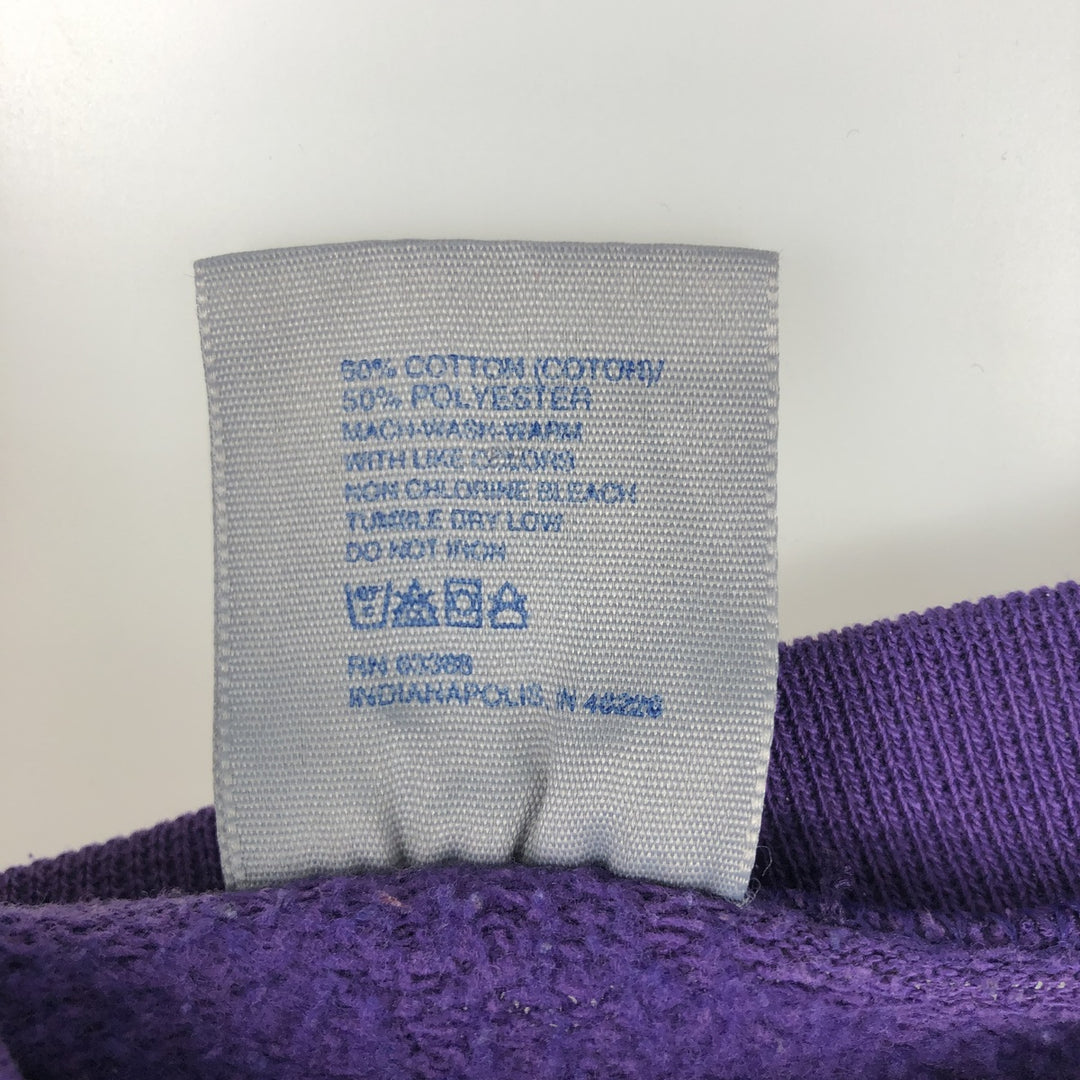 Vintage 90'S LOGO 7. INC. Los Angeles Lakers sweatshirt, Made in USA, Men's Size L cotton purple type Vintage Second Hand