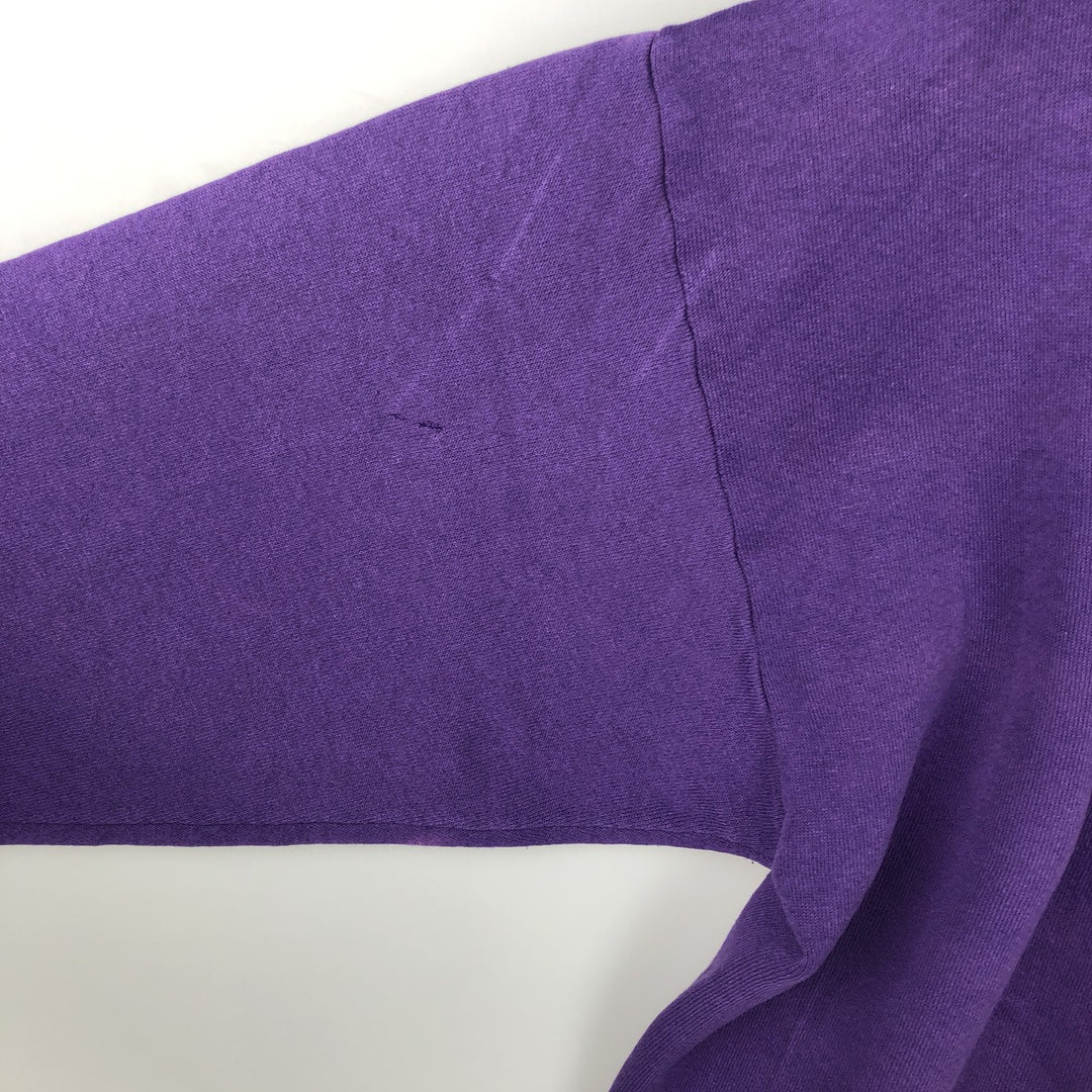 Vintage 90'S LOGO 7. INC. Los Angeles Lakers sweatshirt, Made in USA, Men's Size L cotton purple type Vintage Second Hand