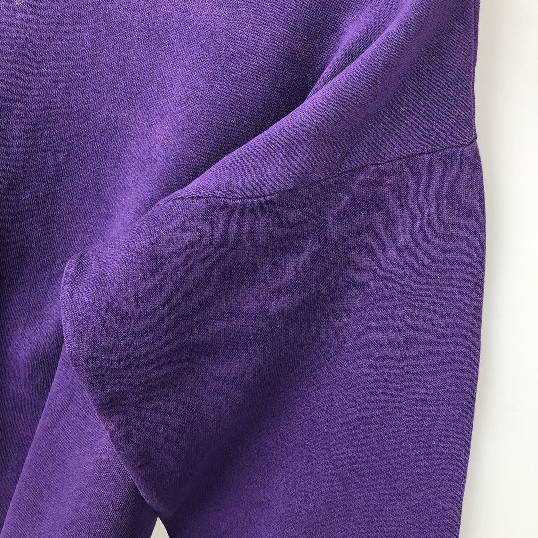 Vintage 90'S LOGO 7. INC. Los Angeles Lakers sweatshirt, Made in USA, Men's Size L cotton purple type Vintage Second Hand