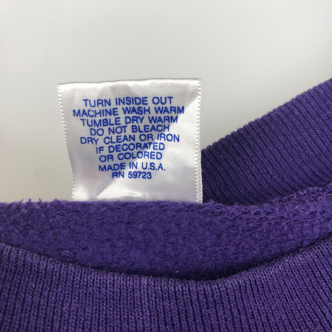 Vintage 90'S Los Angeles Lakers TRENCH sweatshirt, made in the USA, size M, men's polyester purple type Vintage Second Hand
