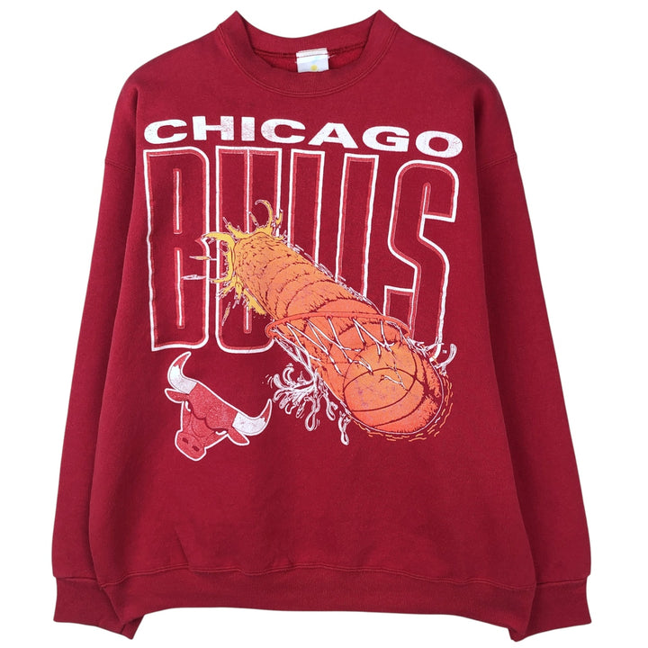 Jostens NBA Chicago Bulls Print Sweatshirt, Men's, Size XL, Vintage polyester red type Vintage Second Hand