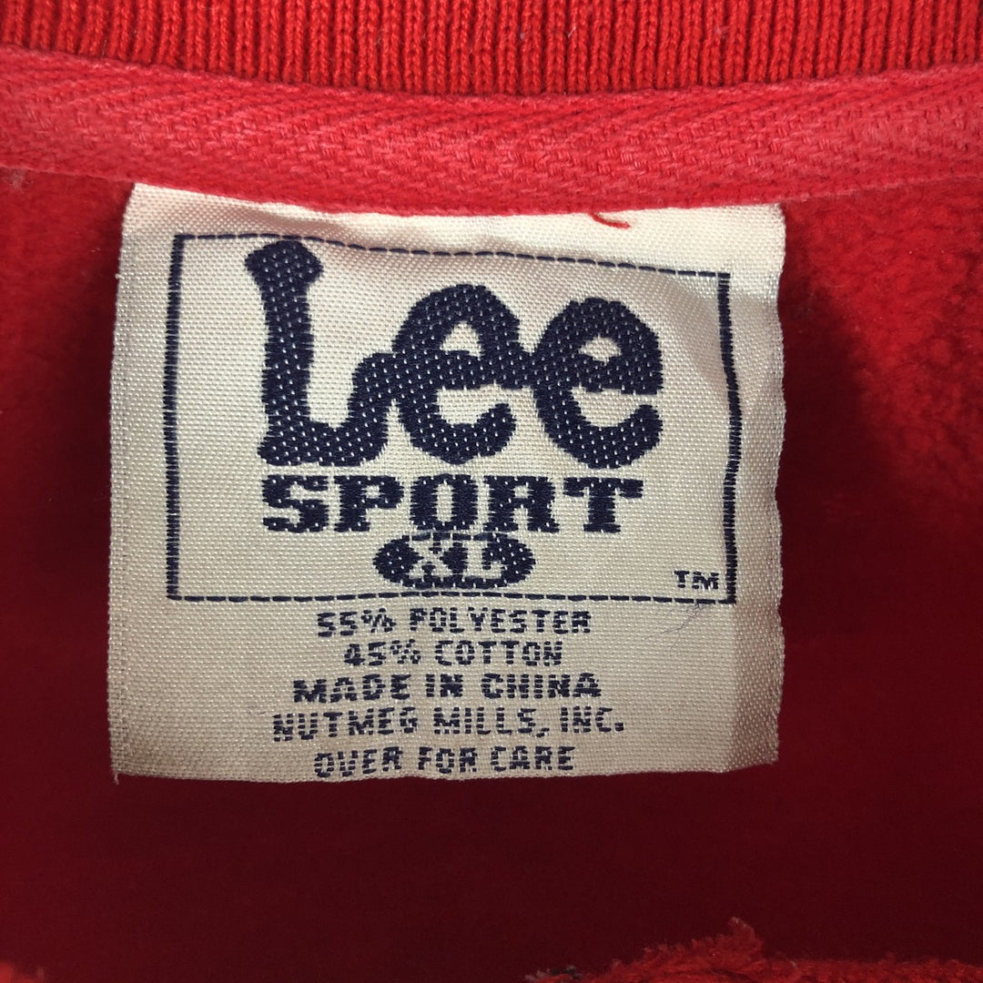 Vintage 90s-00'S Lee NBA Chicago Bulls sweatshirt, size XL, men's polyester red type Vintage Second Hand