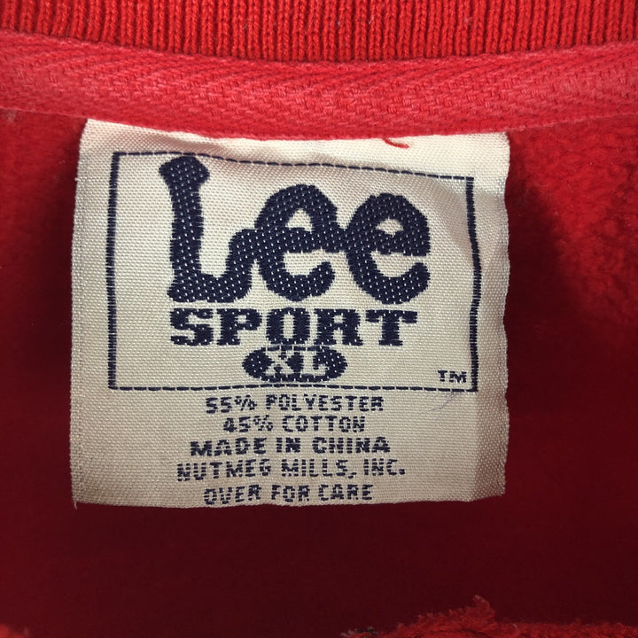 Vintage 90s-00'S Lee NBA Chicago Bulls sweatshirt, size XL, men's polyester red type Vintage Second Hand