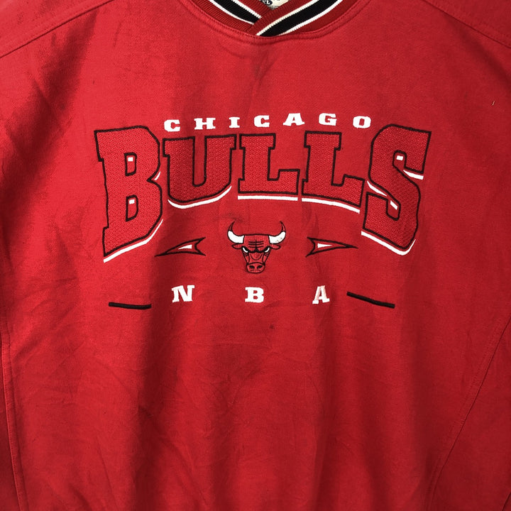 Vintage 90s-00'S Lee NBA Chicago Bulls sweatshirt, size XL, men's polyester red type Vintage Second Hand