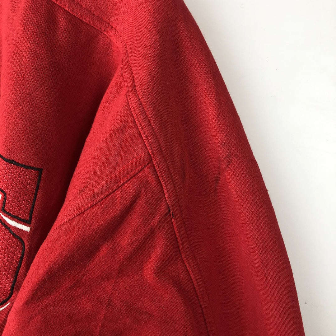 Vintage 90s-00'S Lee NBA Chicago Bulls sweatshirt, size XL, men's polyester red type Vintage Second Hand