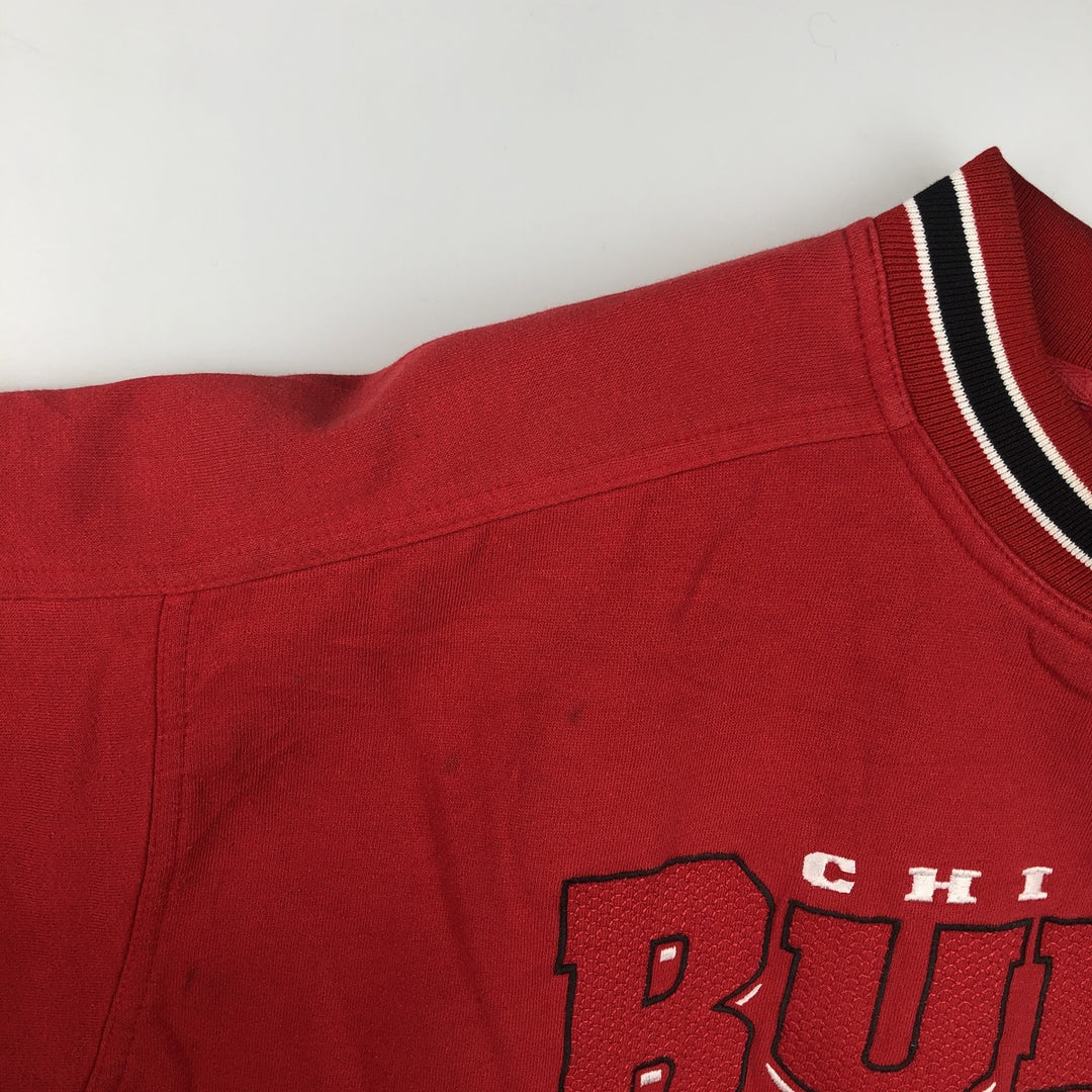 Vintage 90s-00'S Lee NBA Chicago Bulls sweatshirt, size XL, men's polyester red type Vintage Second Hand