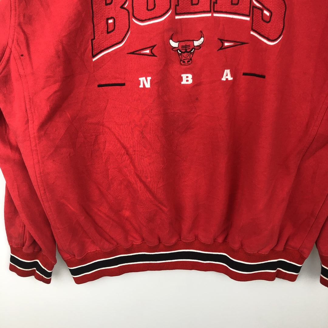 Vintage 90s-00'S Lee NBA Chicago Bulls sweatshirt, size XL, men's polyester red type Vintage Second Hand