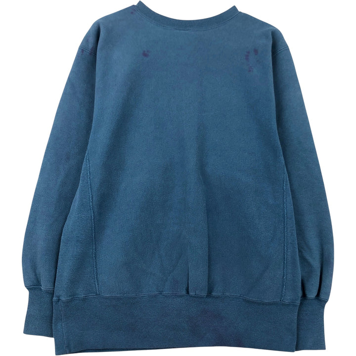 Vintage 90'S Champion Reverse Weave sweatshirt with embroidered tag, made in the USA, size L. cotton blue type Vintage Second Hand