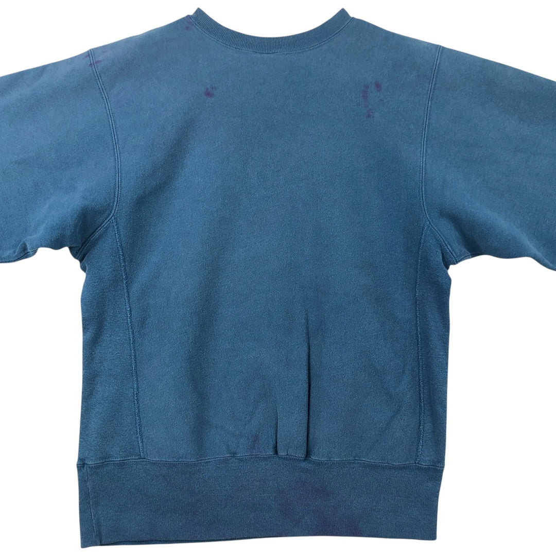 Vintage 90'S Champion Reverse Weave sweatshirt with embroidered tag, made in the USA, size L. cotton blue type Vintage Second Hand